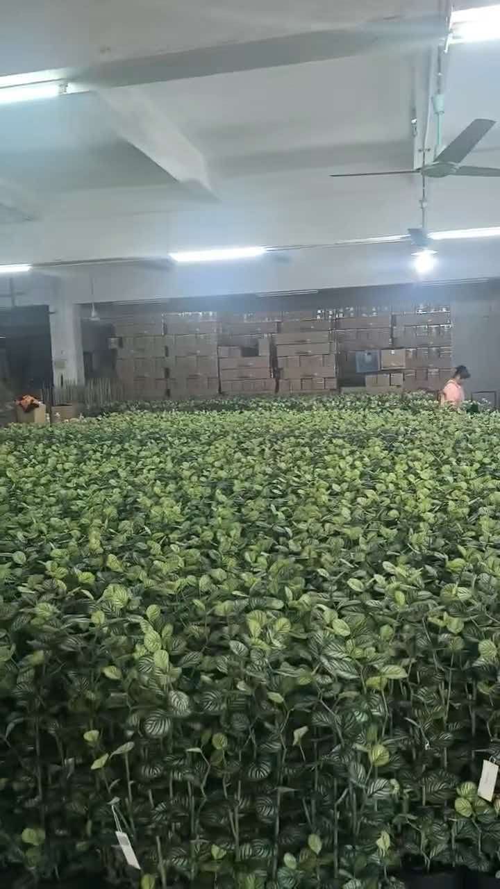 Bulk production of artificial plants in workshop