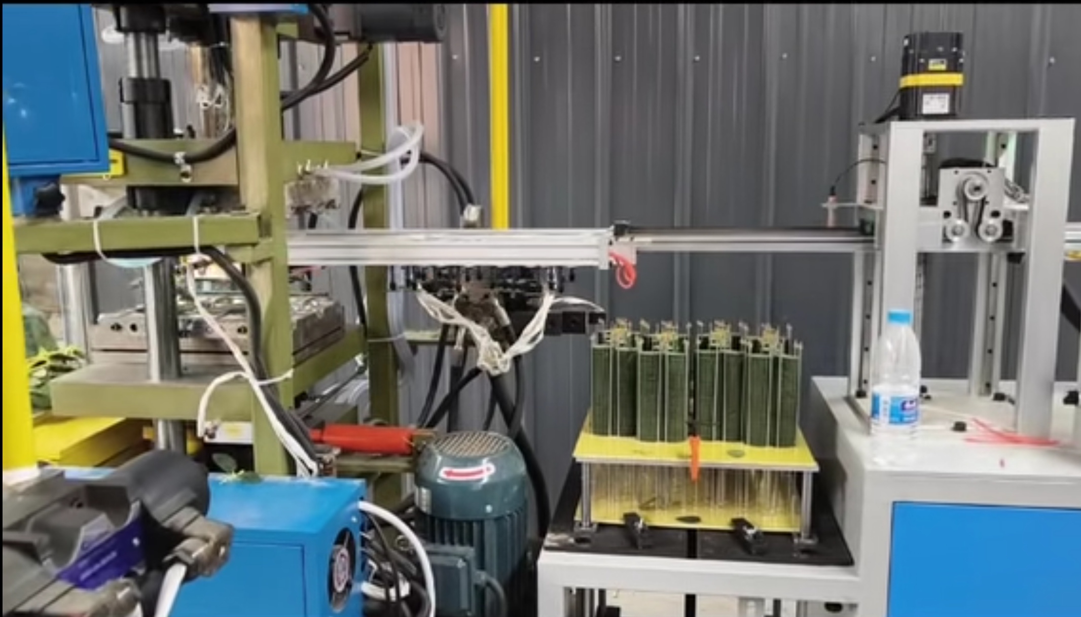 Production machine at work